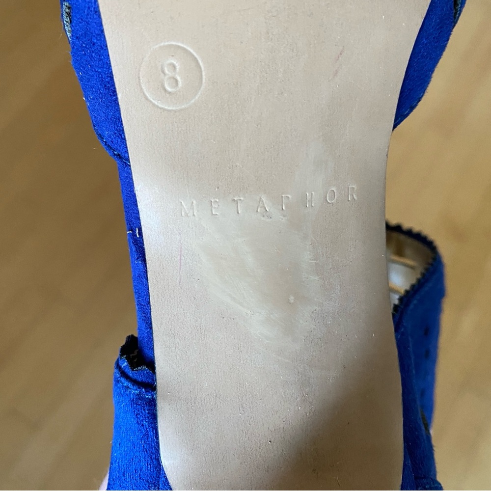 Metaphor Radiant Blue High Heels with Cut-out Design - Picture 6 of 7